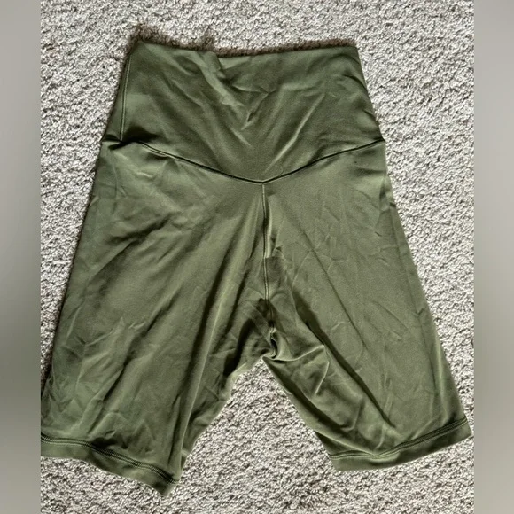 Aerie Olive Green Bike Shorts - Picture 2 of 5